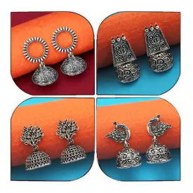 14Fashions Set of 4 Earrings Combo