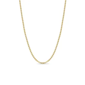 14k Gold Small Box Chain Necklace