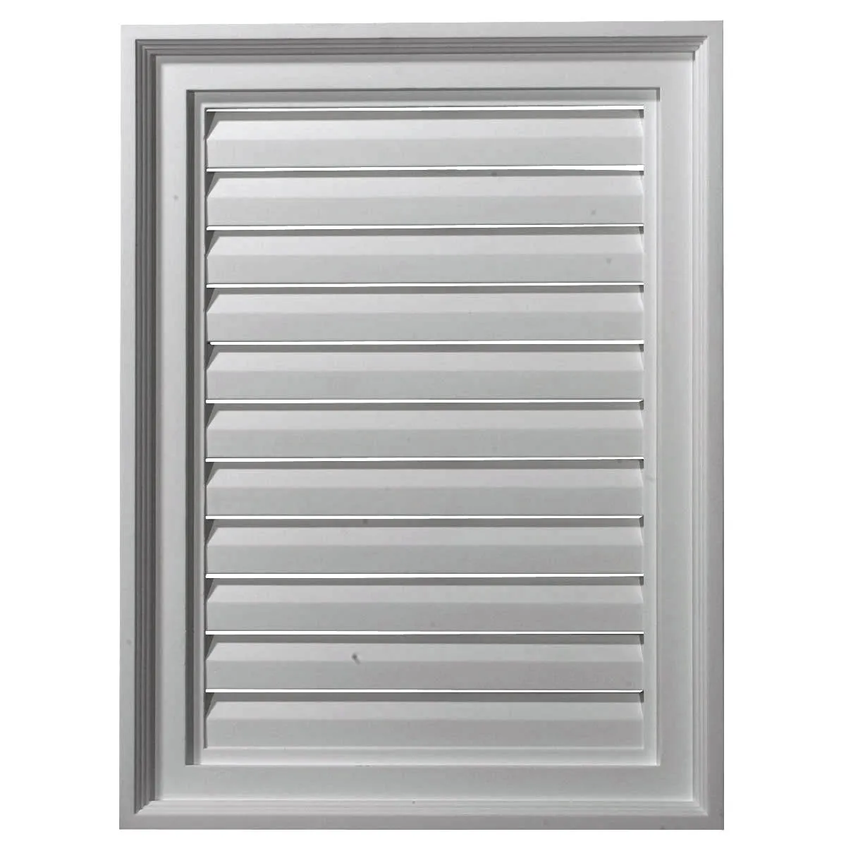 18'W x 16'H Rectangle Urethane Gable Vent Louver, Functional