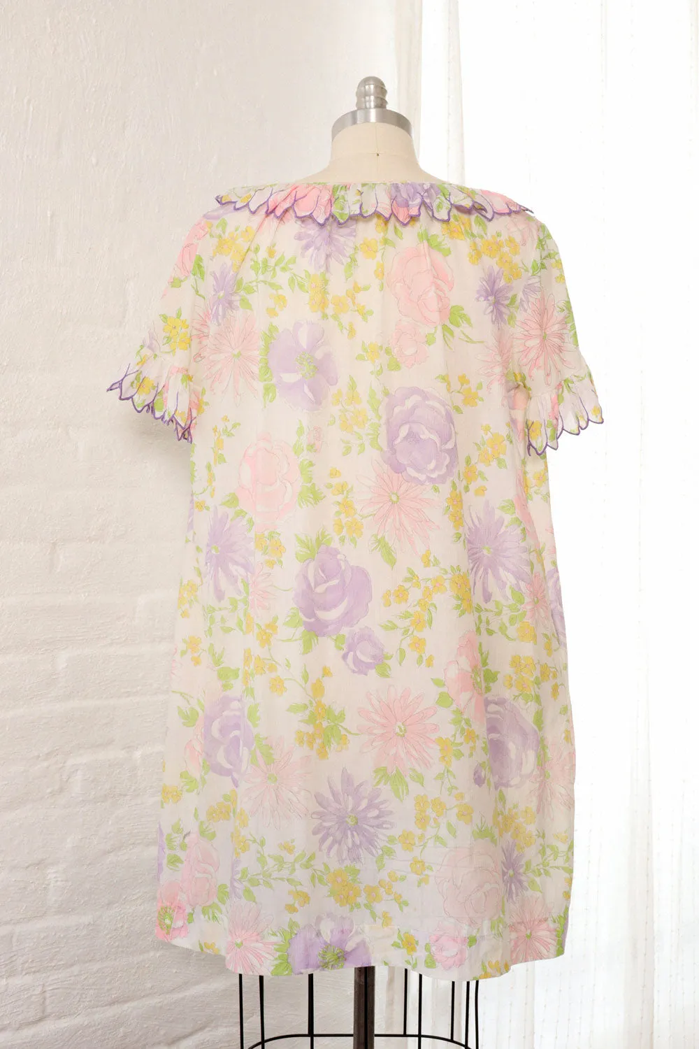 1960s Petal Floral Nightie S/M