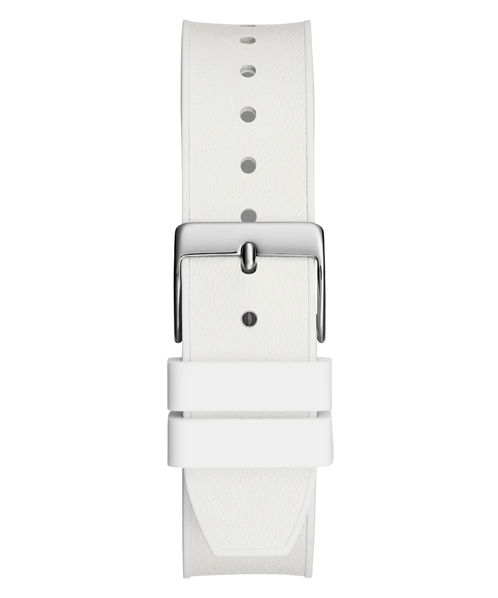 40th Anniversary Special Edition GUESS Ladies White Silver Tone Multi-function Watch