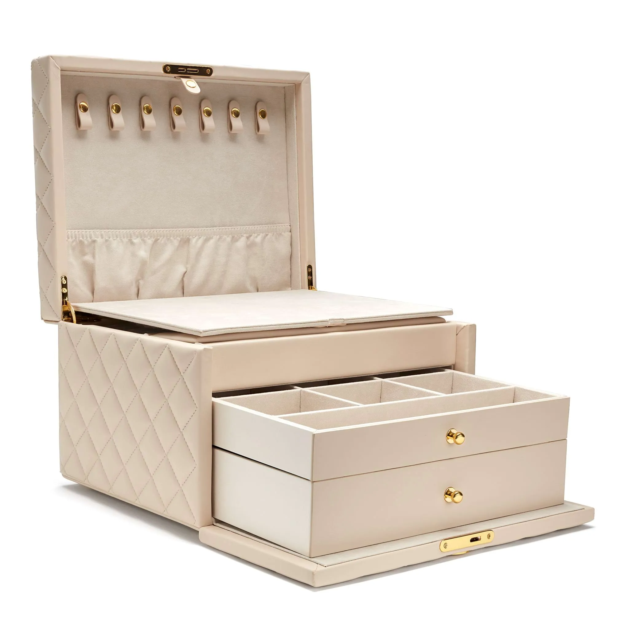 Accessories Large Quilted Jewelry Box