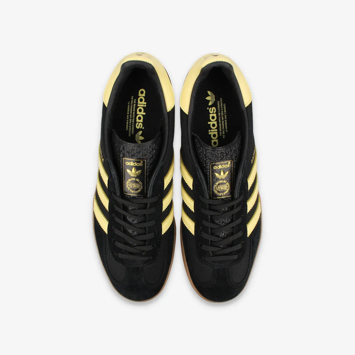 adidas GAZELLE INDOOR CORE BLACK/ALMOST YELLOW/GUM