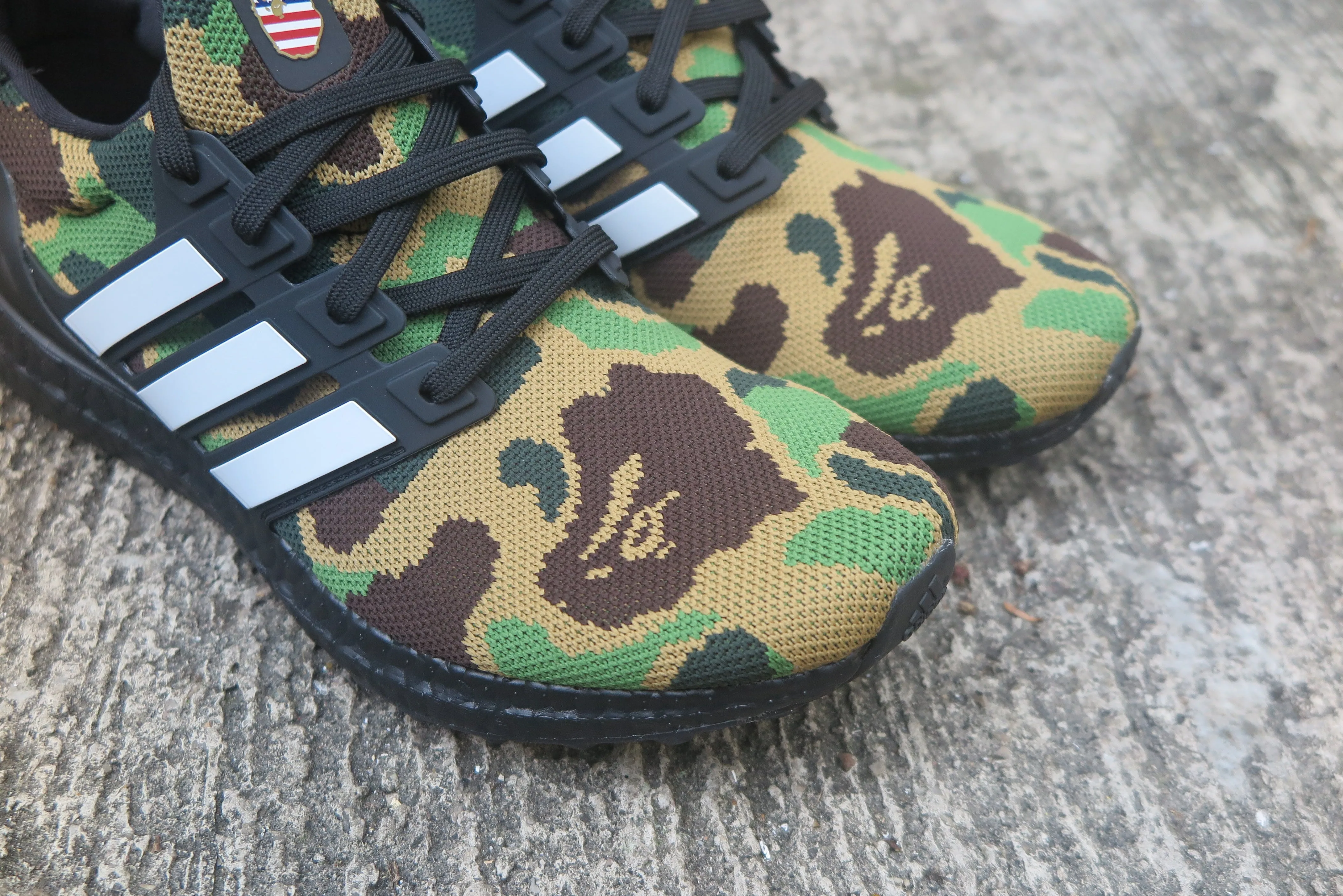 adidas Originals By BAPE Ultra Boost - Green Camo