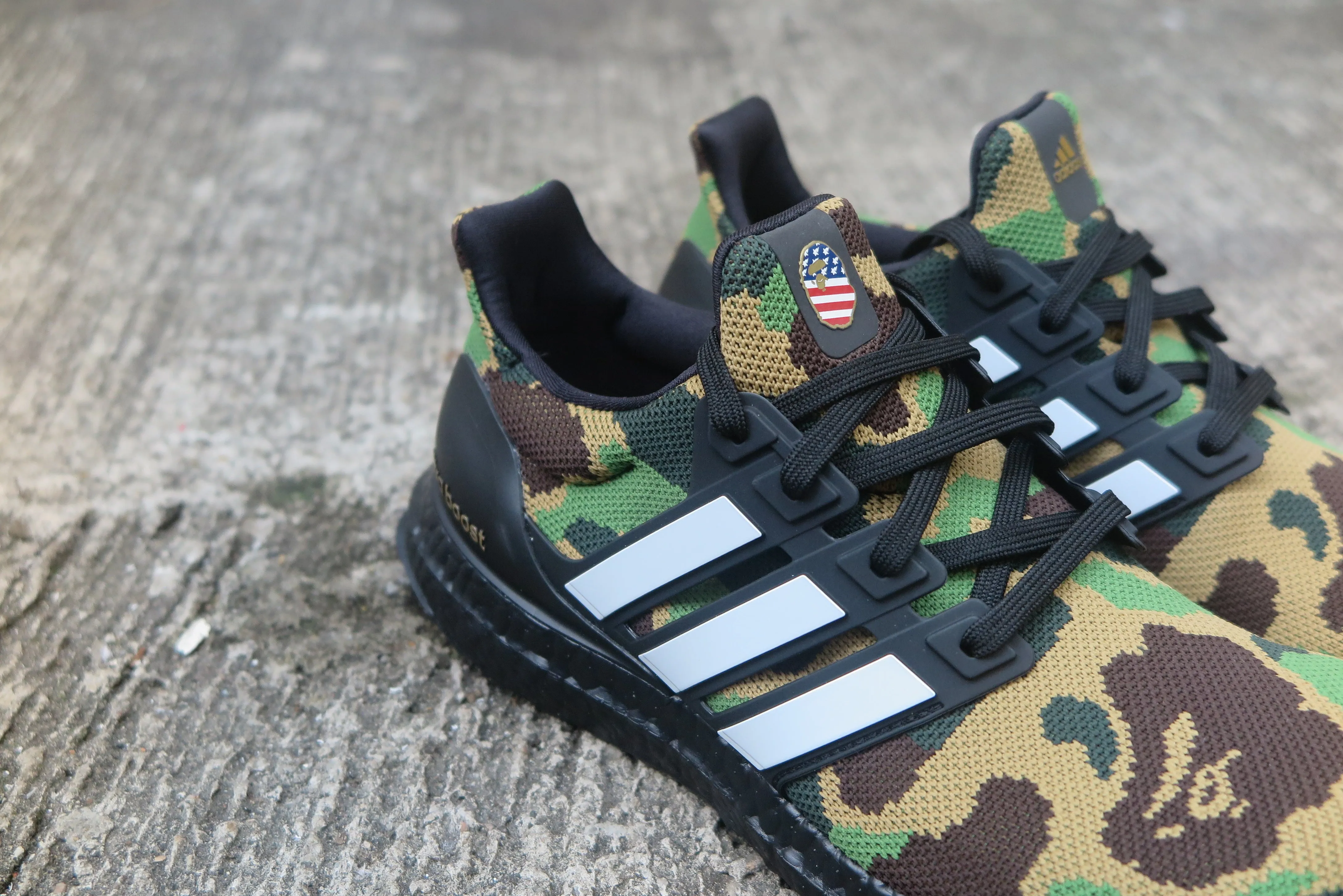 adidas Originals By BAPE Ultra Boost - Green Camo