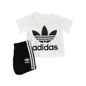 Adidas Short Tee Set FI8318 - weiss-schwarz