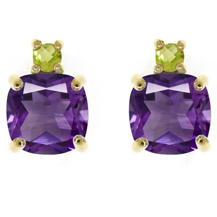 Amethyst & Peridot Earrings