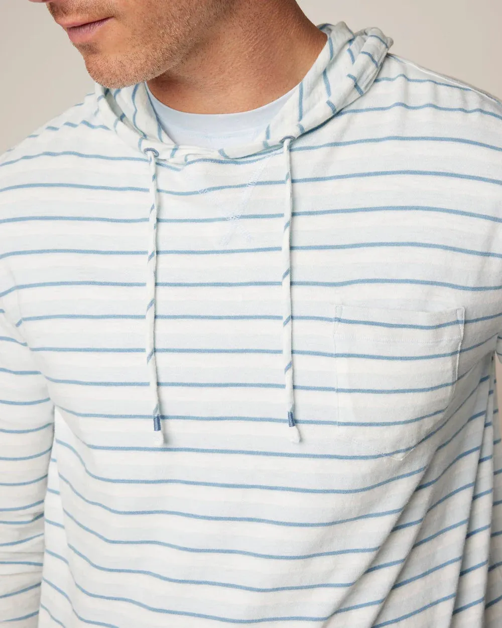 Anthony Indigo Striped Hoodie