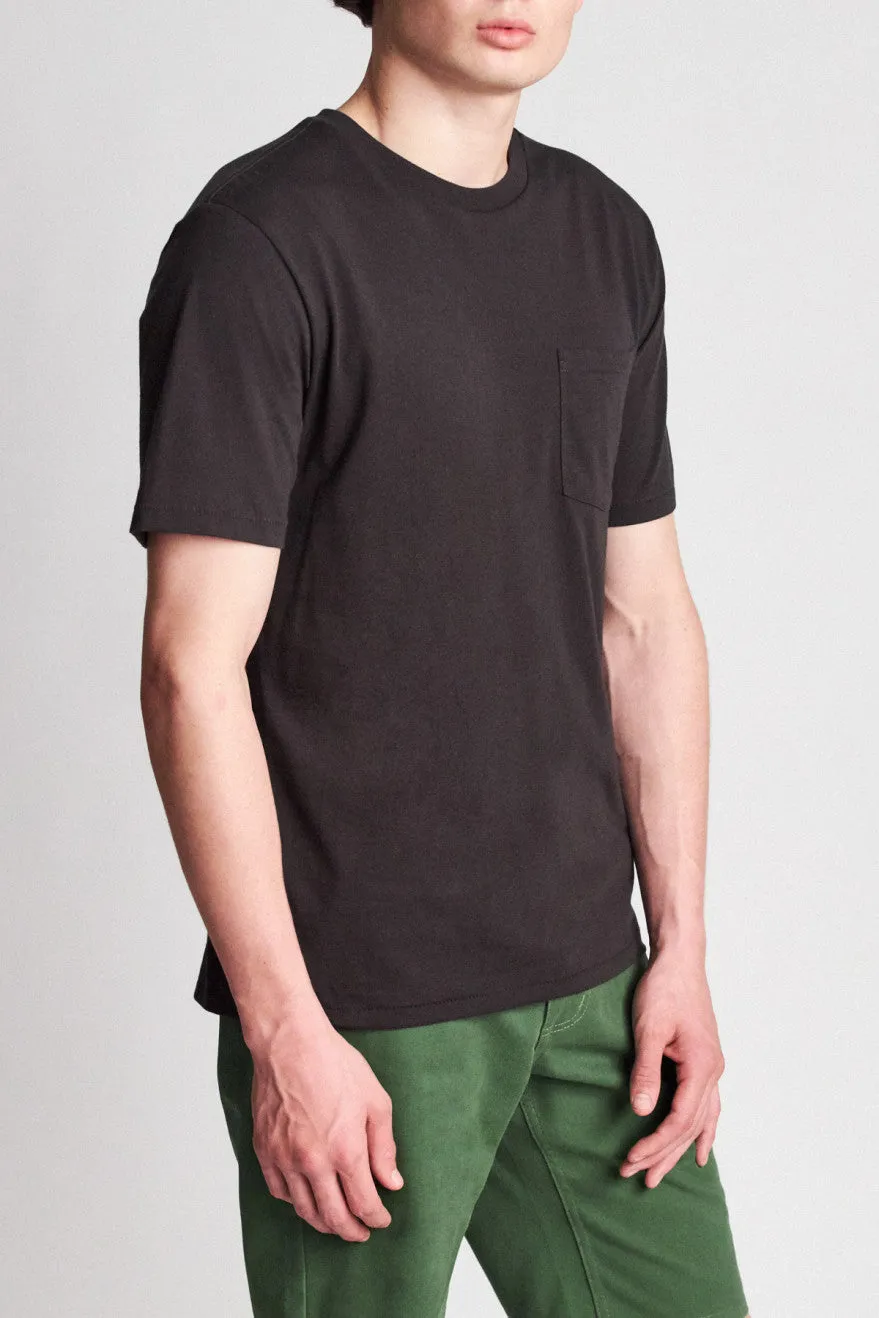 Basic S/S Premium Tee - Washed Black