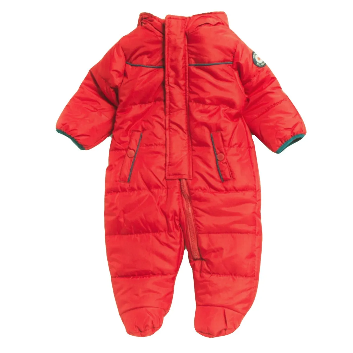 Ben Sherman Boy's Newborn Quilted Fleece Lined Zipper Puffer Hooded Snowsuit