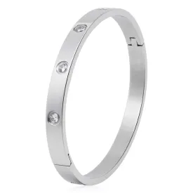 Bergen Silver Bangle Bracelet