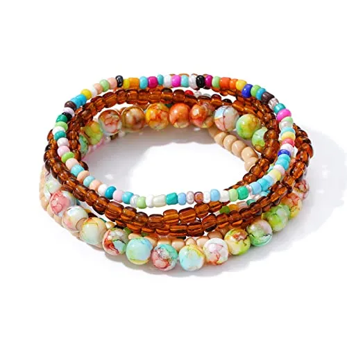 BerriesJam - 2024 Stackable Cute Beaded Layering Strand Statement Bracelet