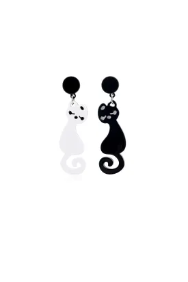 Black Cat Earrings