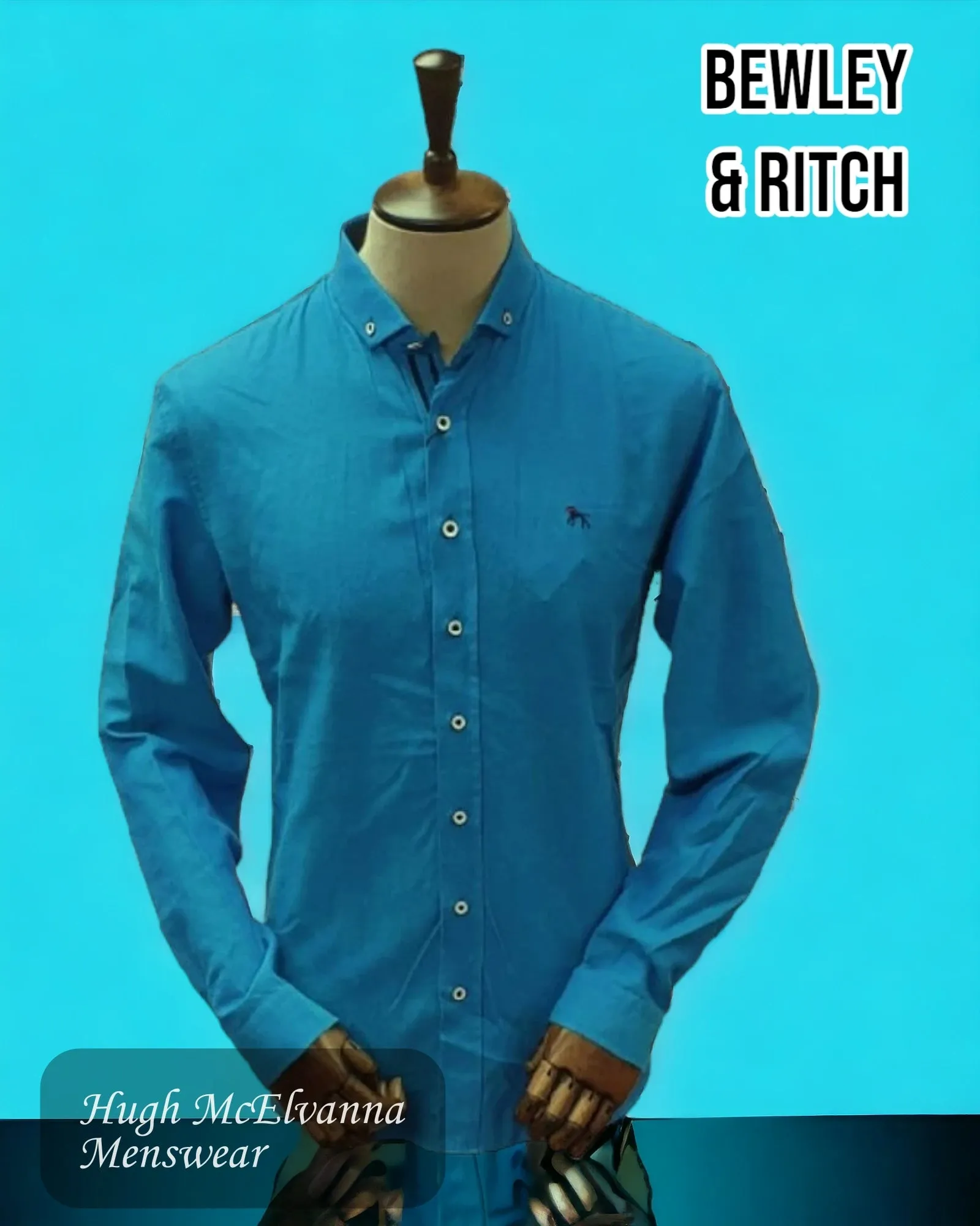 Blue Long Sleeve Shirt - ALAND B