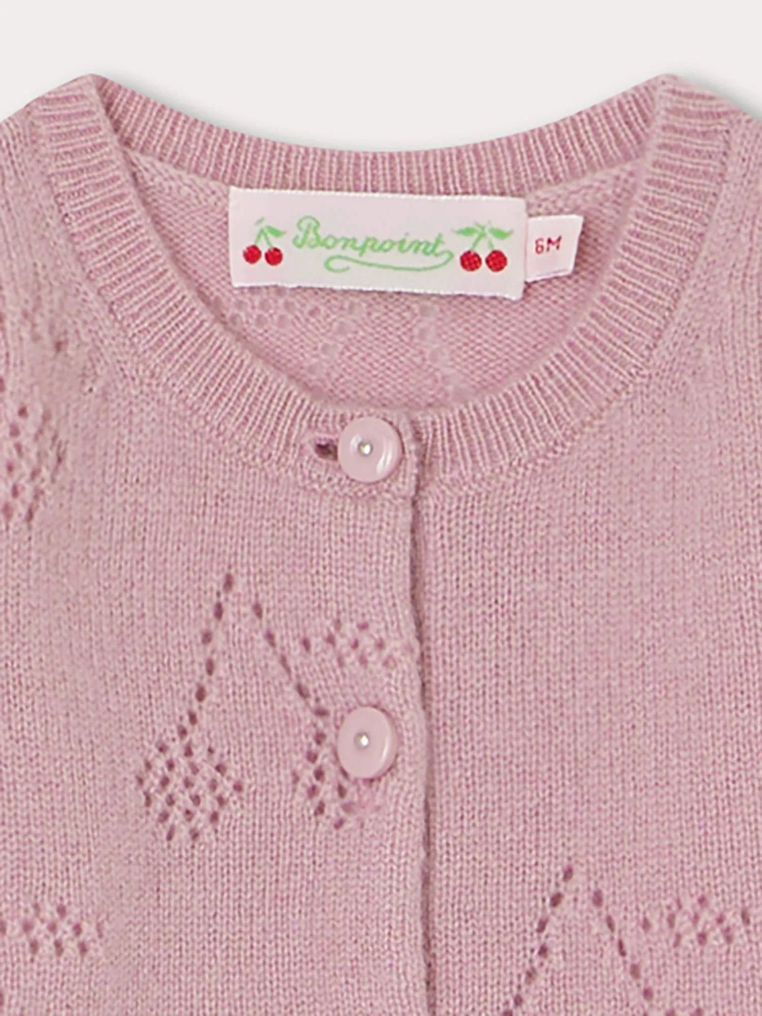 Bonpoint Peony Cherry Cardigan