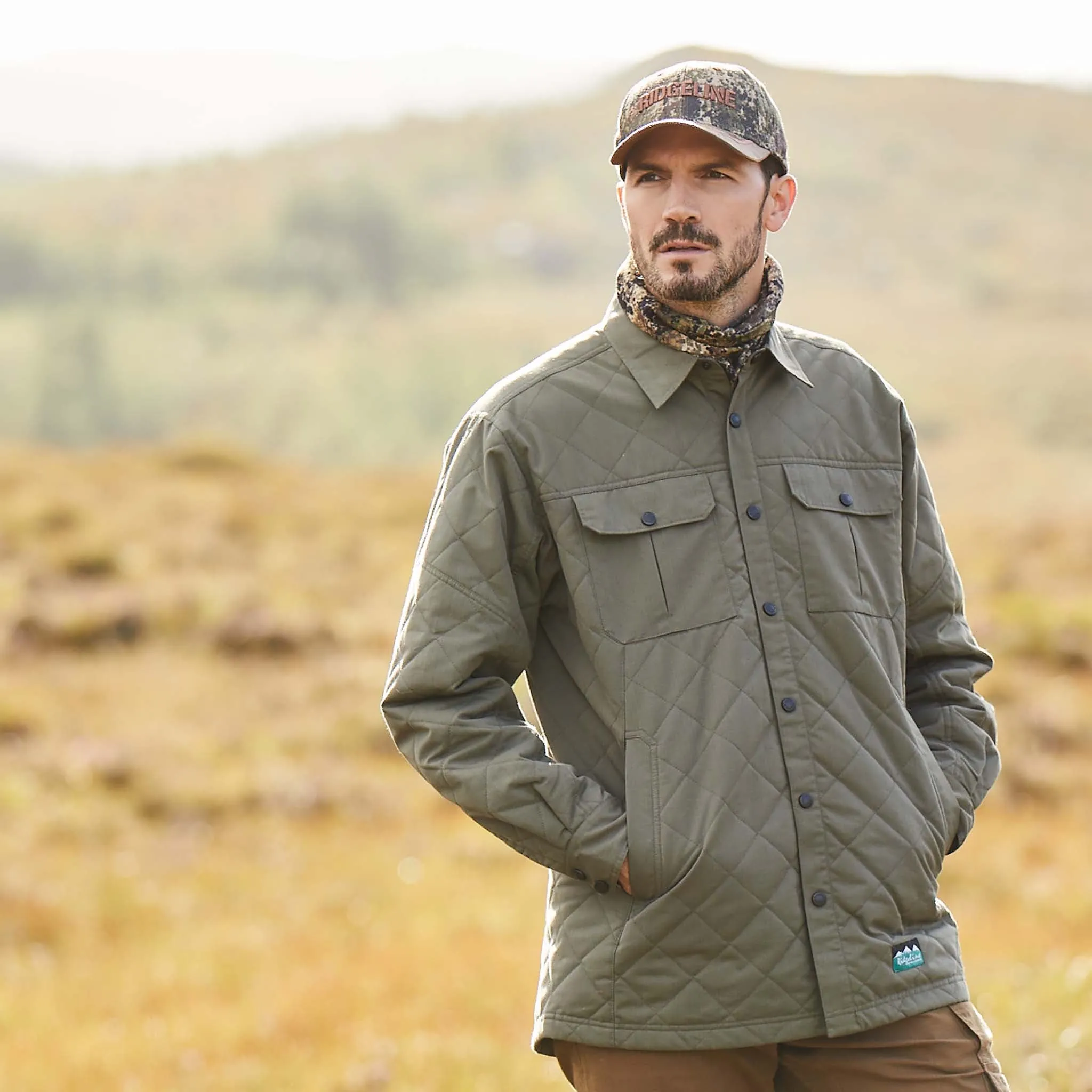 Bramble Quilted Shirt | Olive Drab