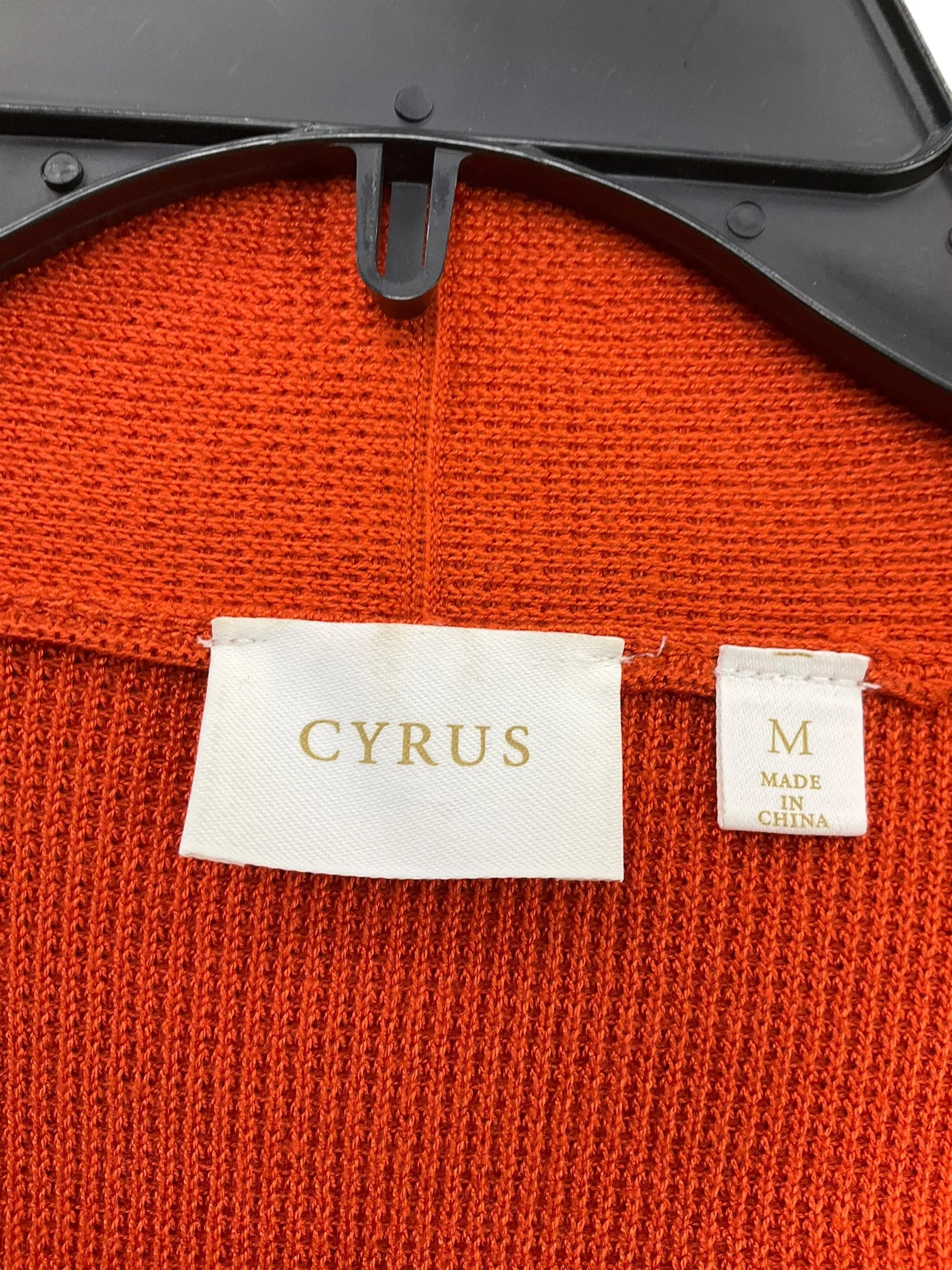 Cardigan By Cyrus Knits In Orange, Size: M