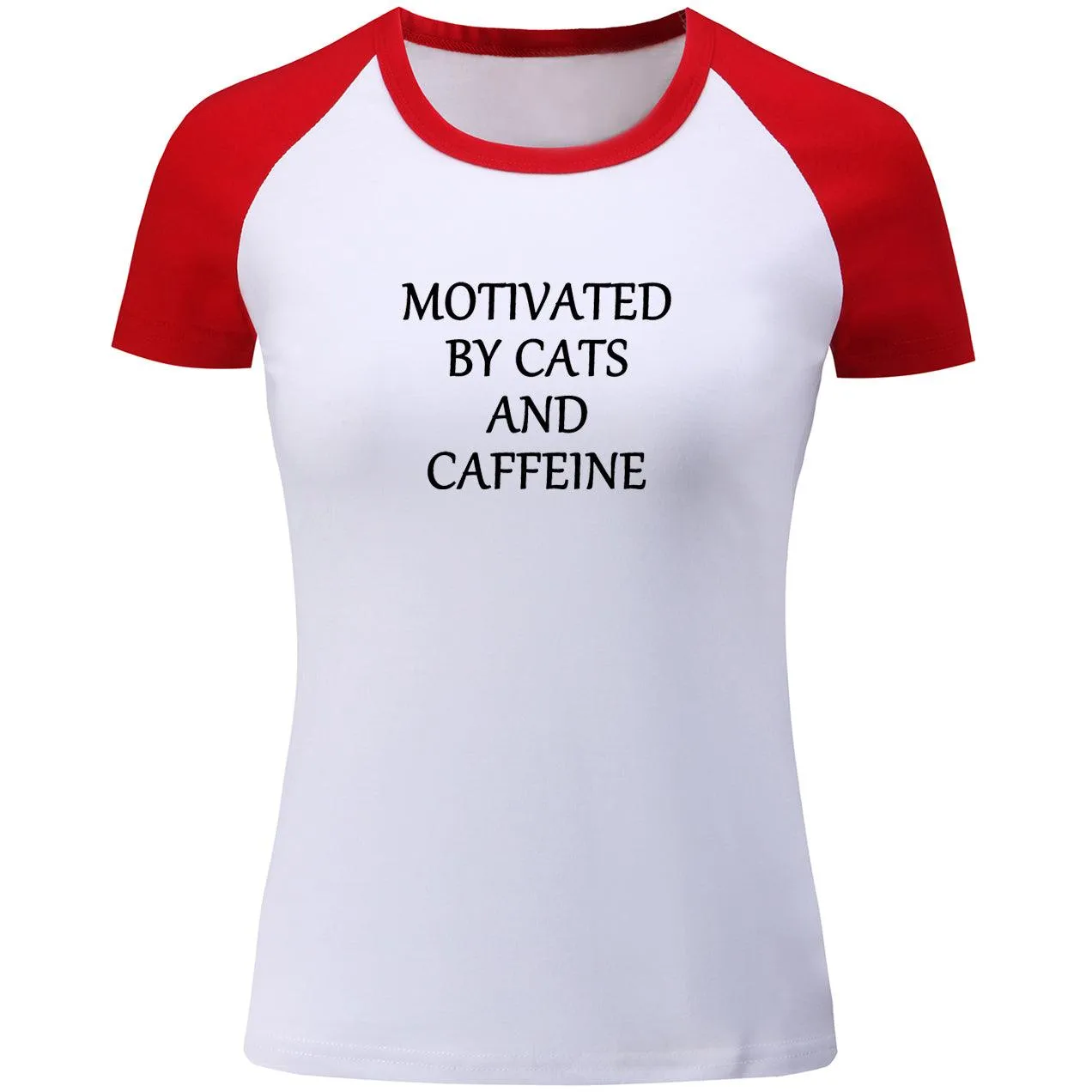 CATS & CAFFEINE JERSEY-STYLE TEE