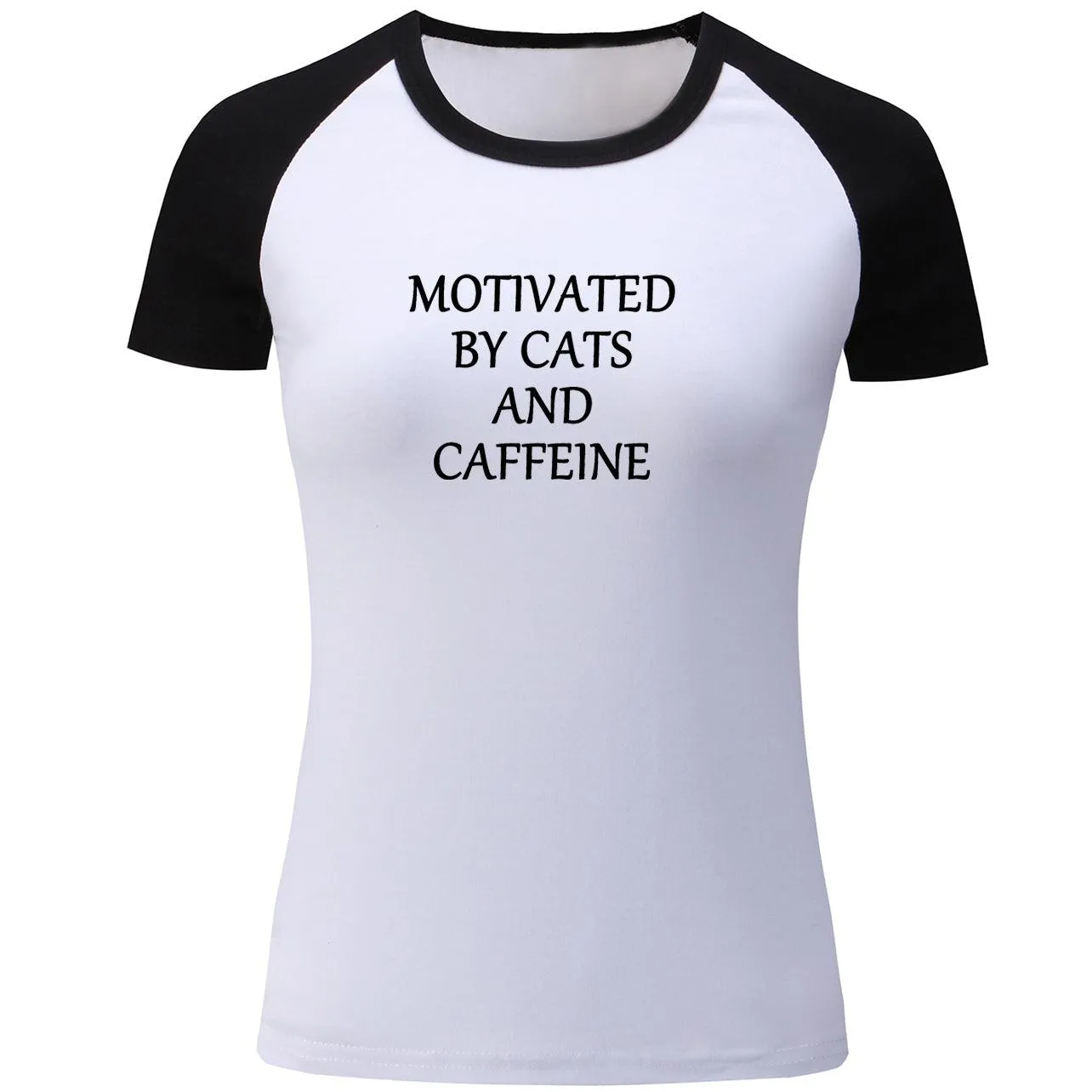 CATS & CAFFEINE JERSEY-STYLE TEE