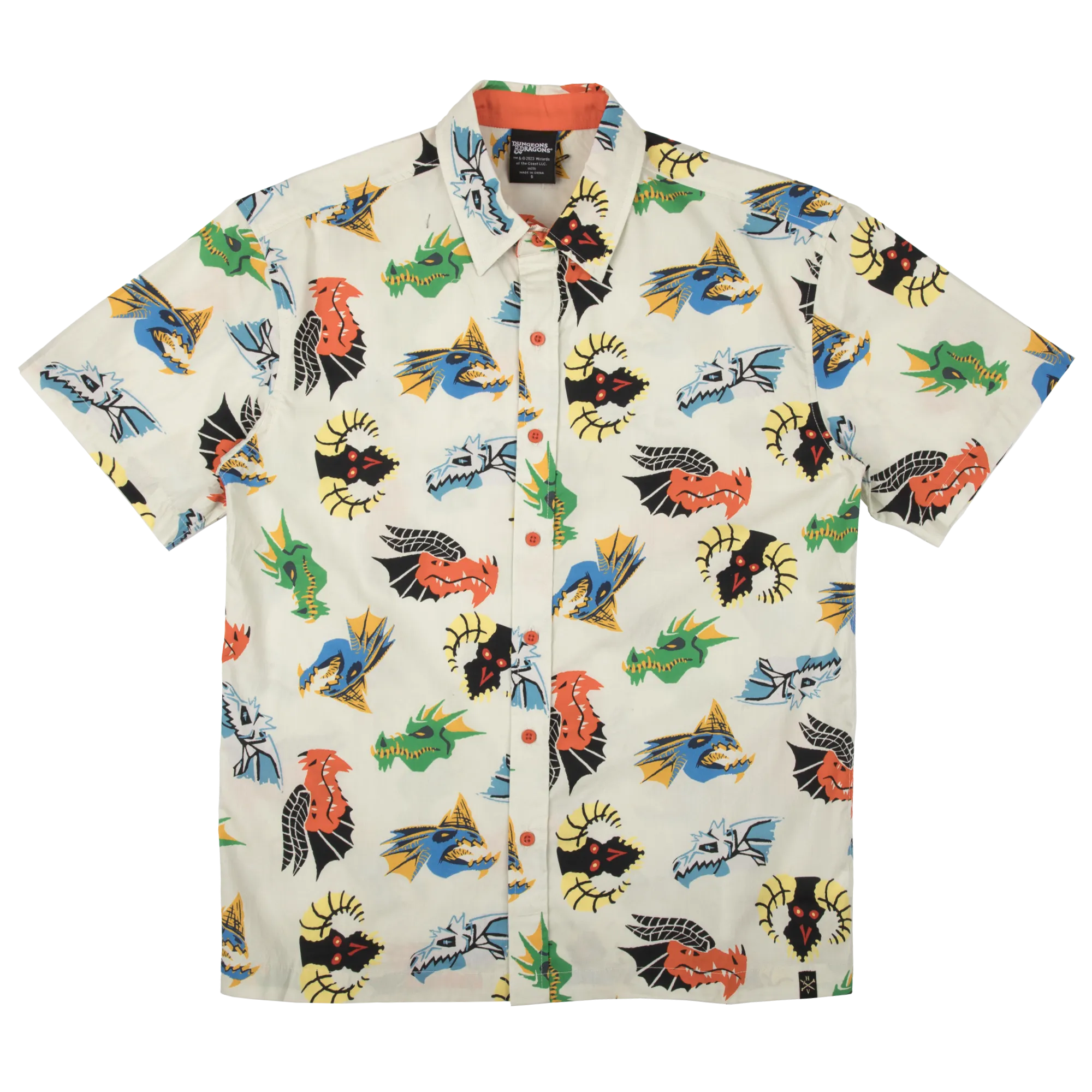 Chromatic Dragons All Over Print Button Down