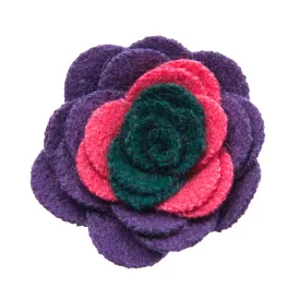 Concord Lapel Flower, Pink / Purple / Green