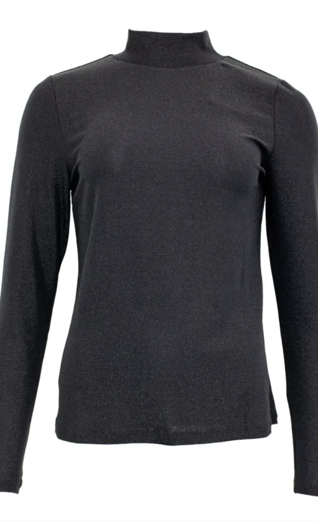 Costa Mani Black Glitter Shirt