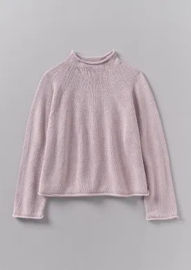 Cotton Linen Easy Sweater | Wood Lilac