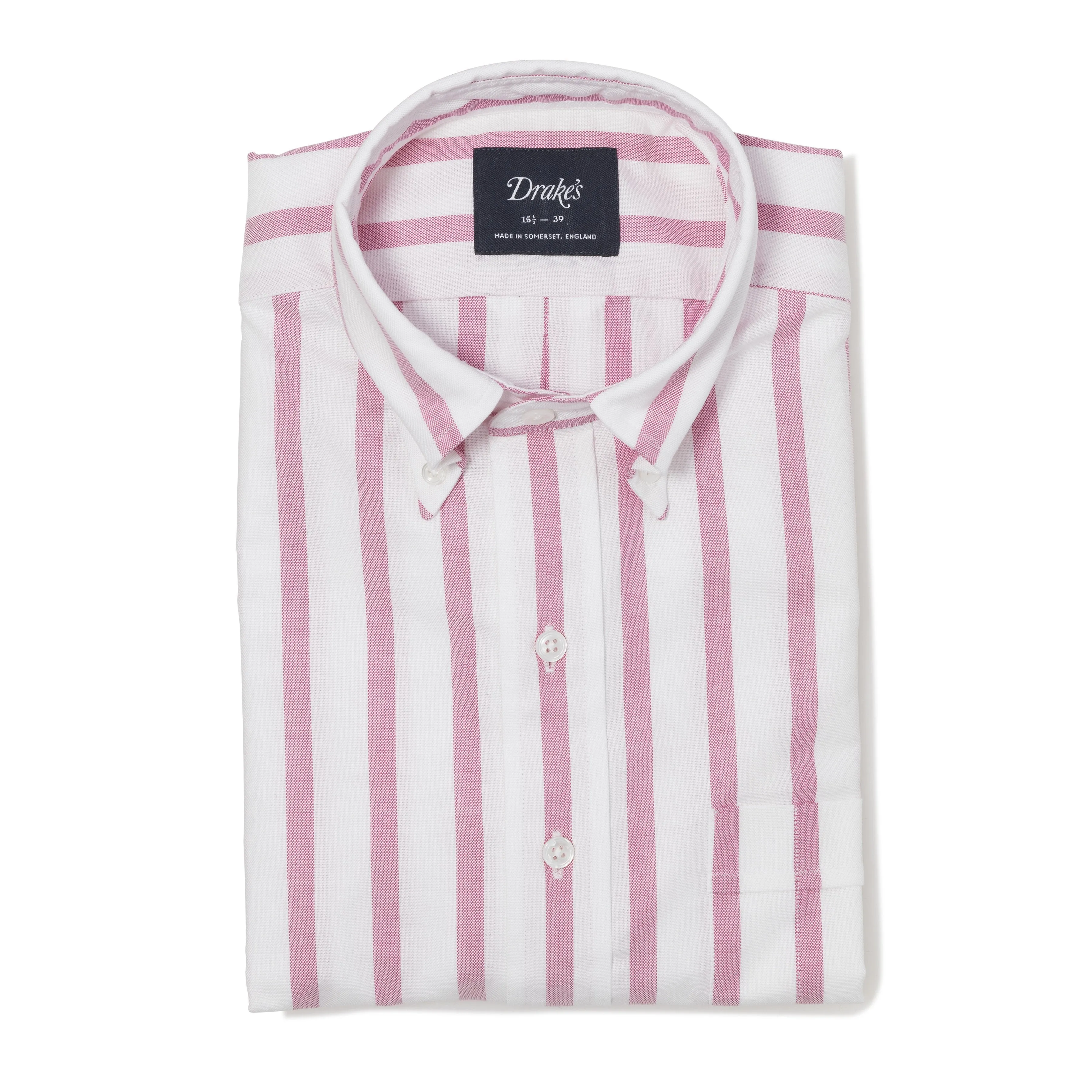 Cotton Oxford Stripe Button-down Shirt