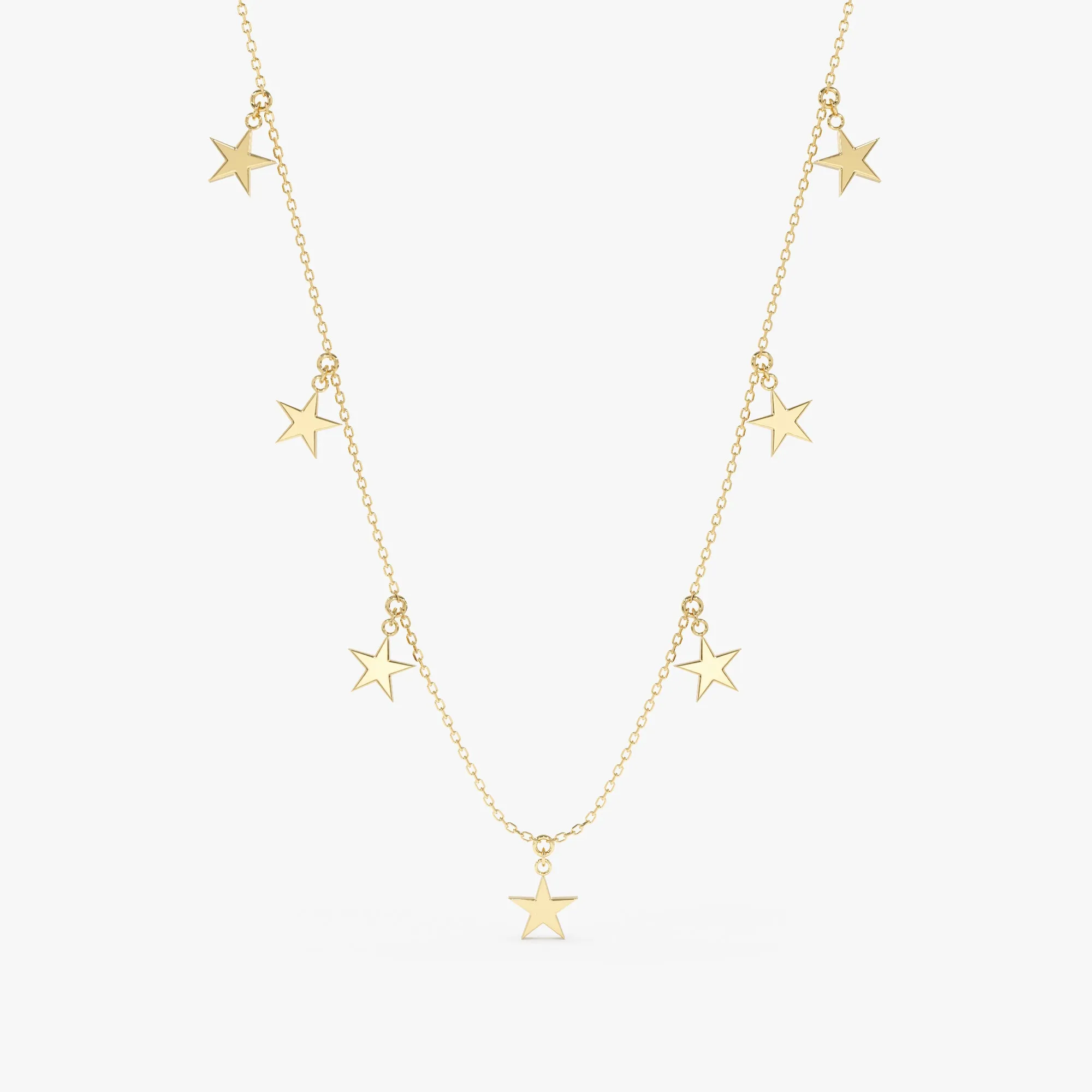 Dainty Star Drop Necklace, Stella