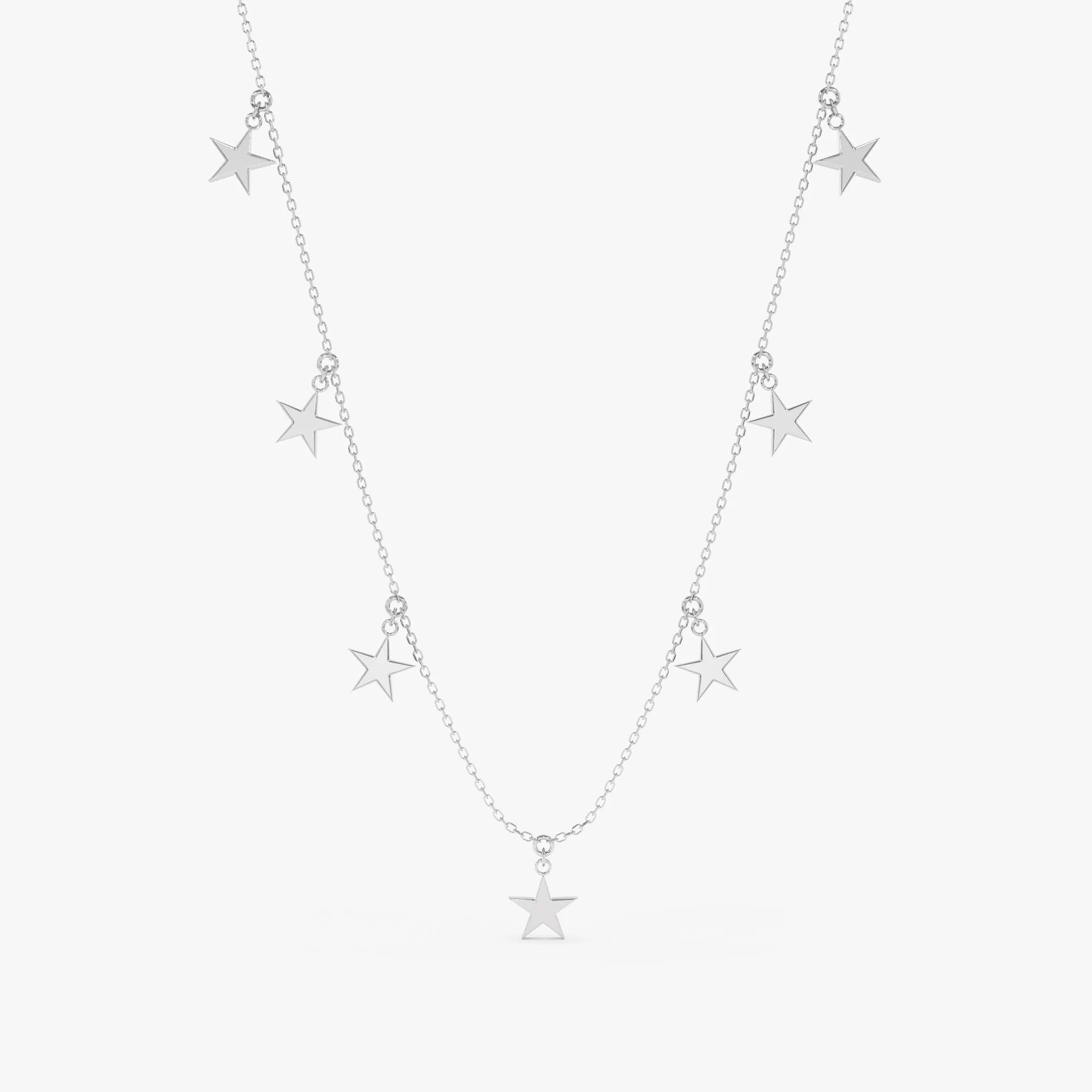 Dainty Star Drop Necklace, Stella