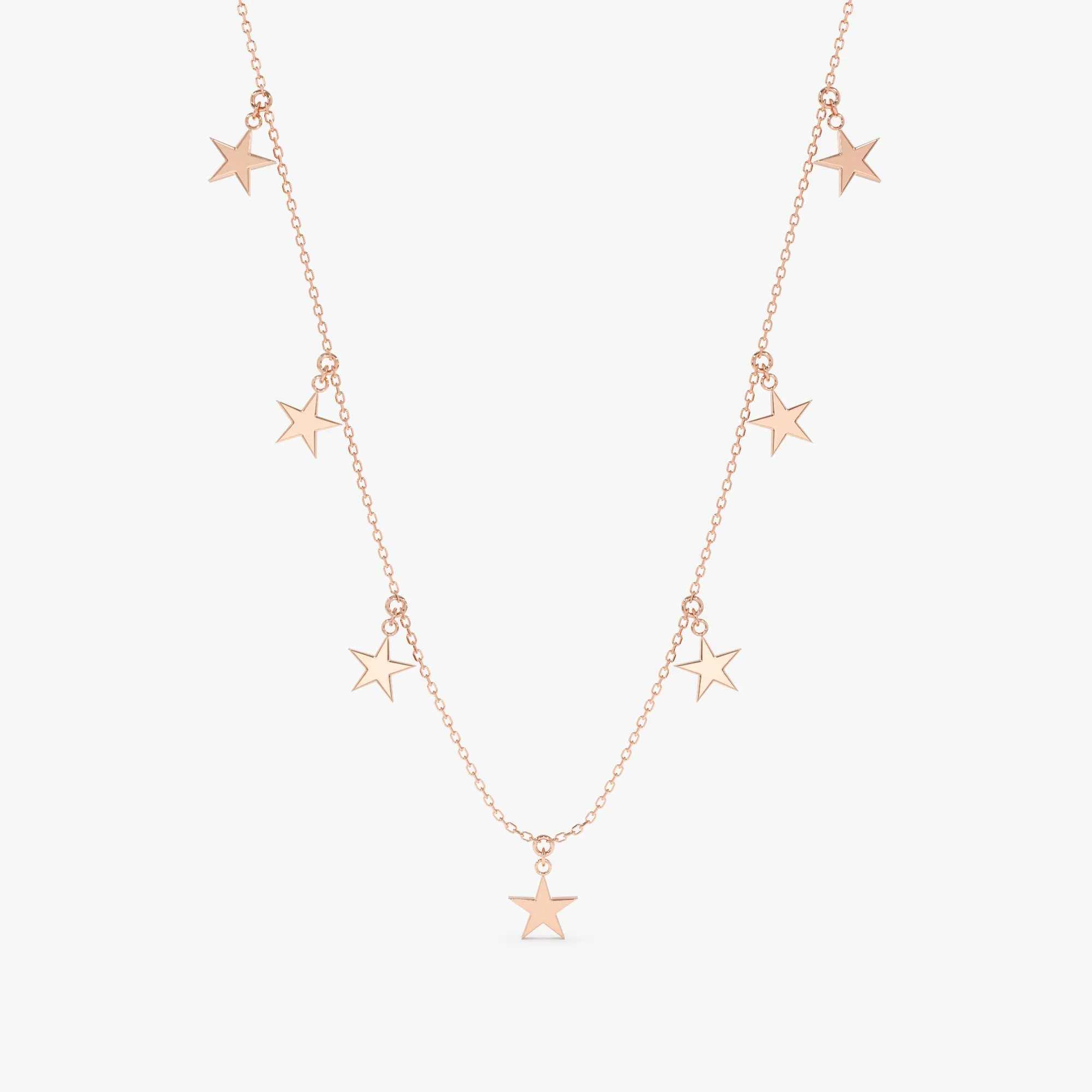 Dainty Star Drop Necklace, Stella