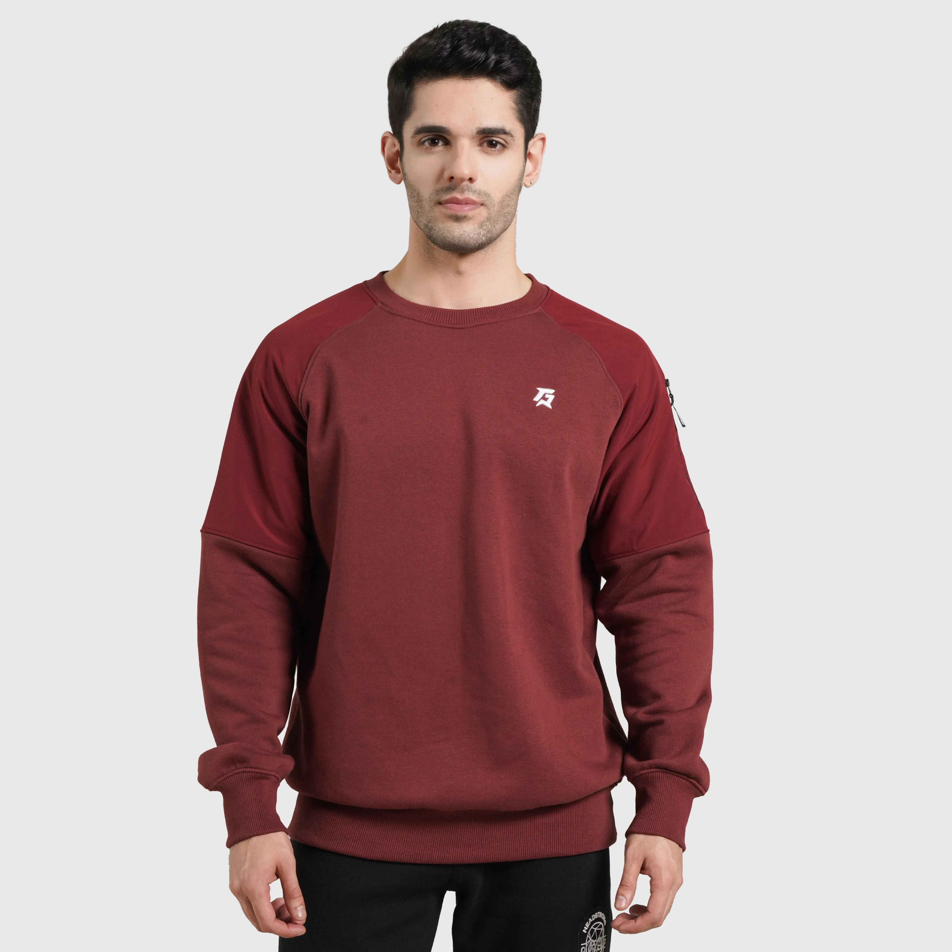 Digit Sweatshirt (Maroon)