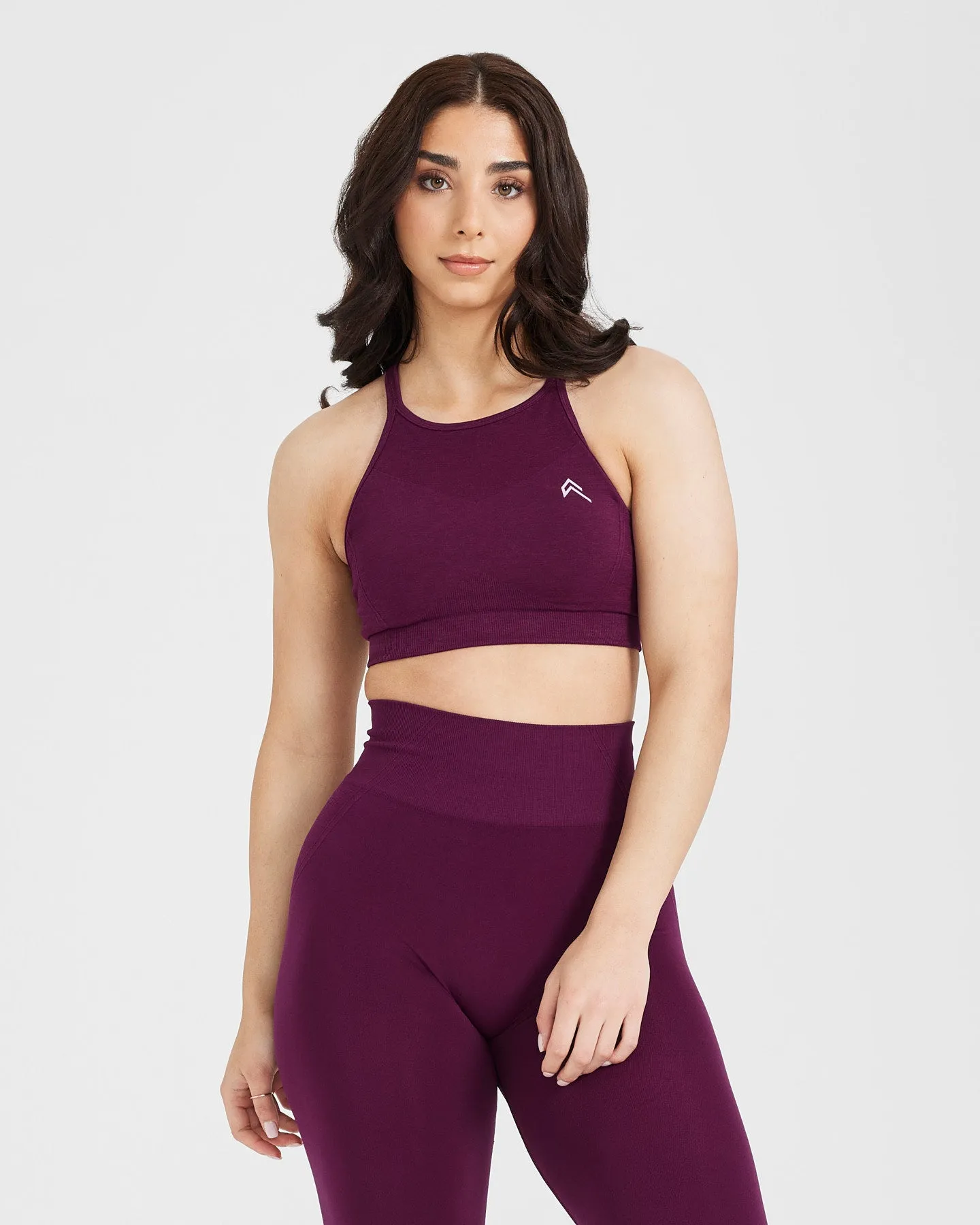 Effortless Seamless High Neck Bralette | Ripe Fig