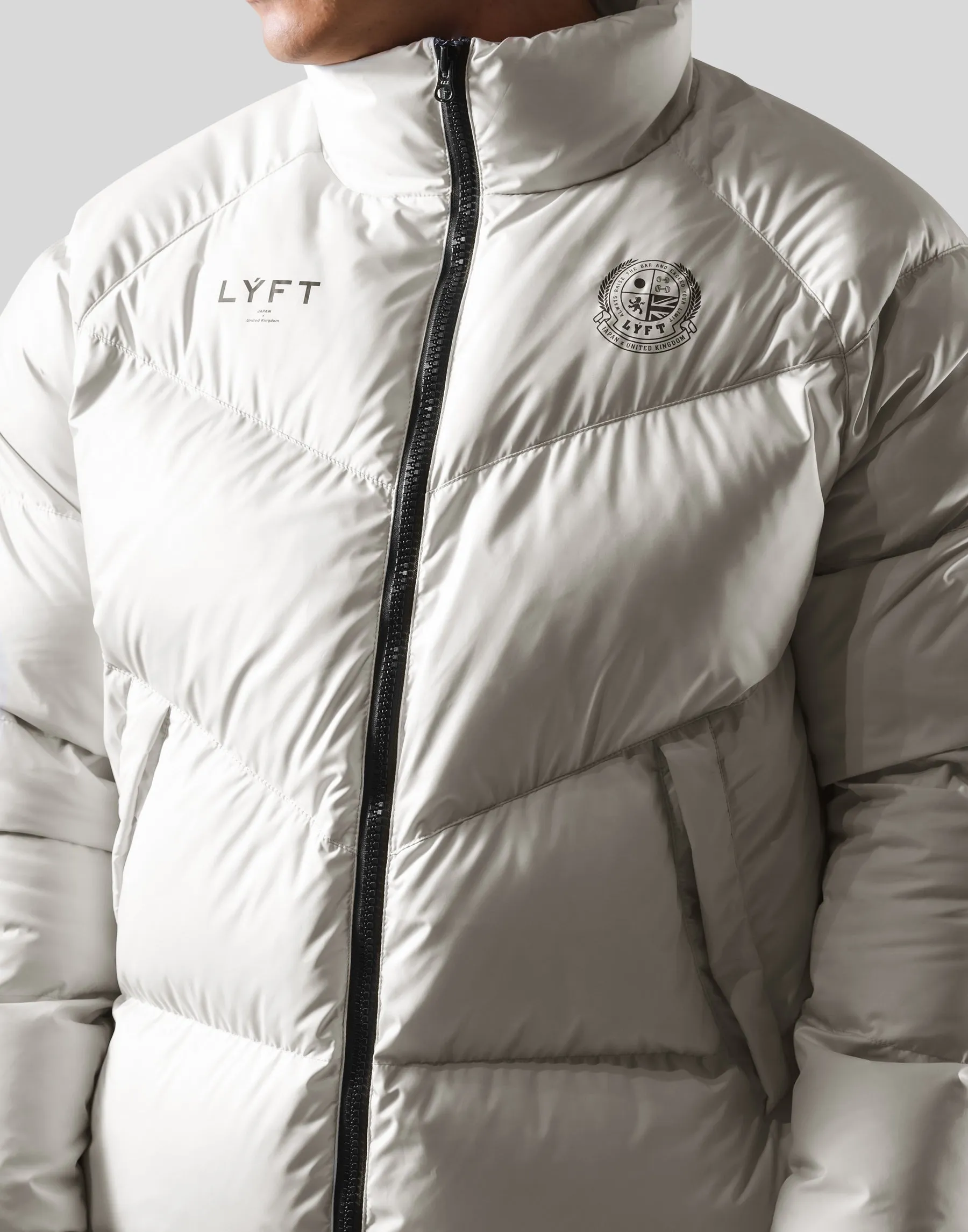 Emblem Genuine Down Jacket - White