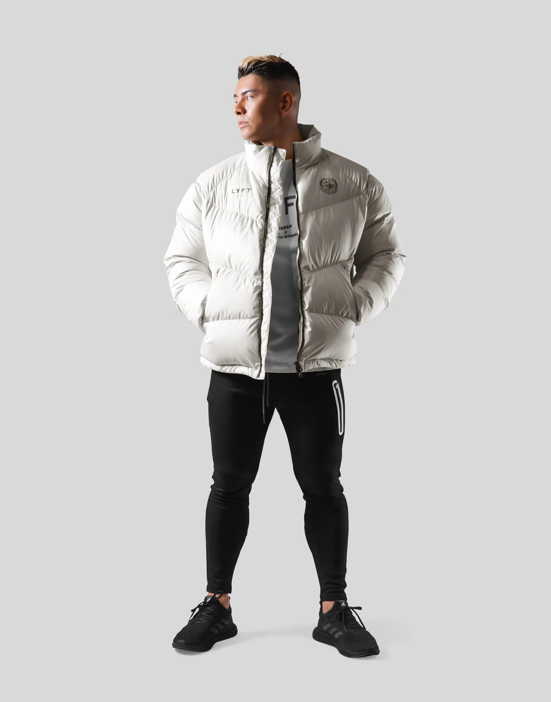 Emblem Genuine Down Jacket - White