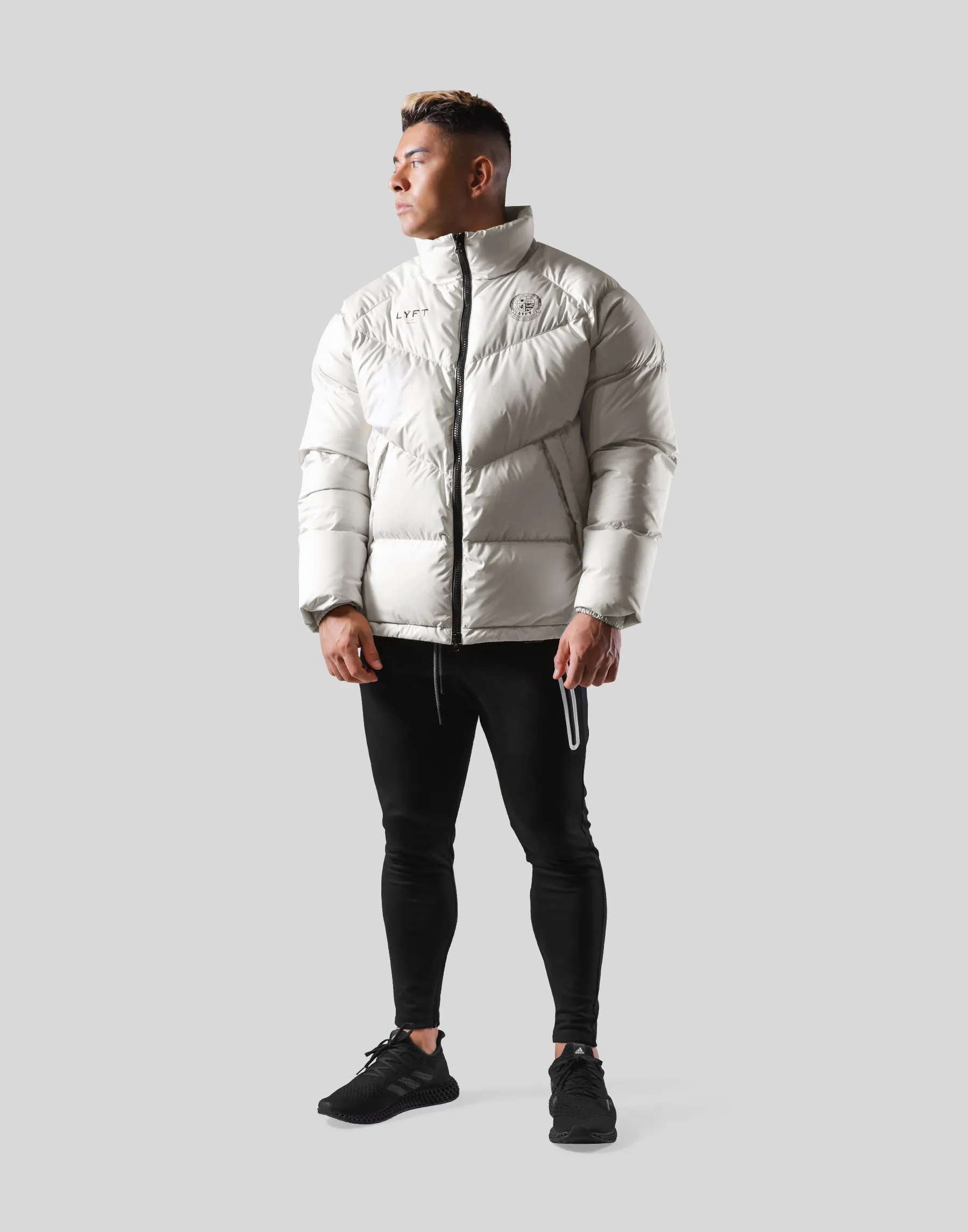 Emblem Genuine Down Jacket - White