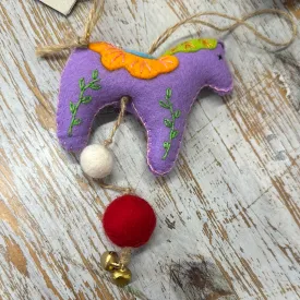 Felted Knits & Quirky Bits Felted Horse Decorations