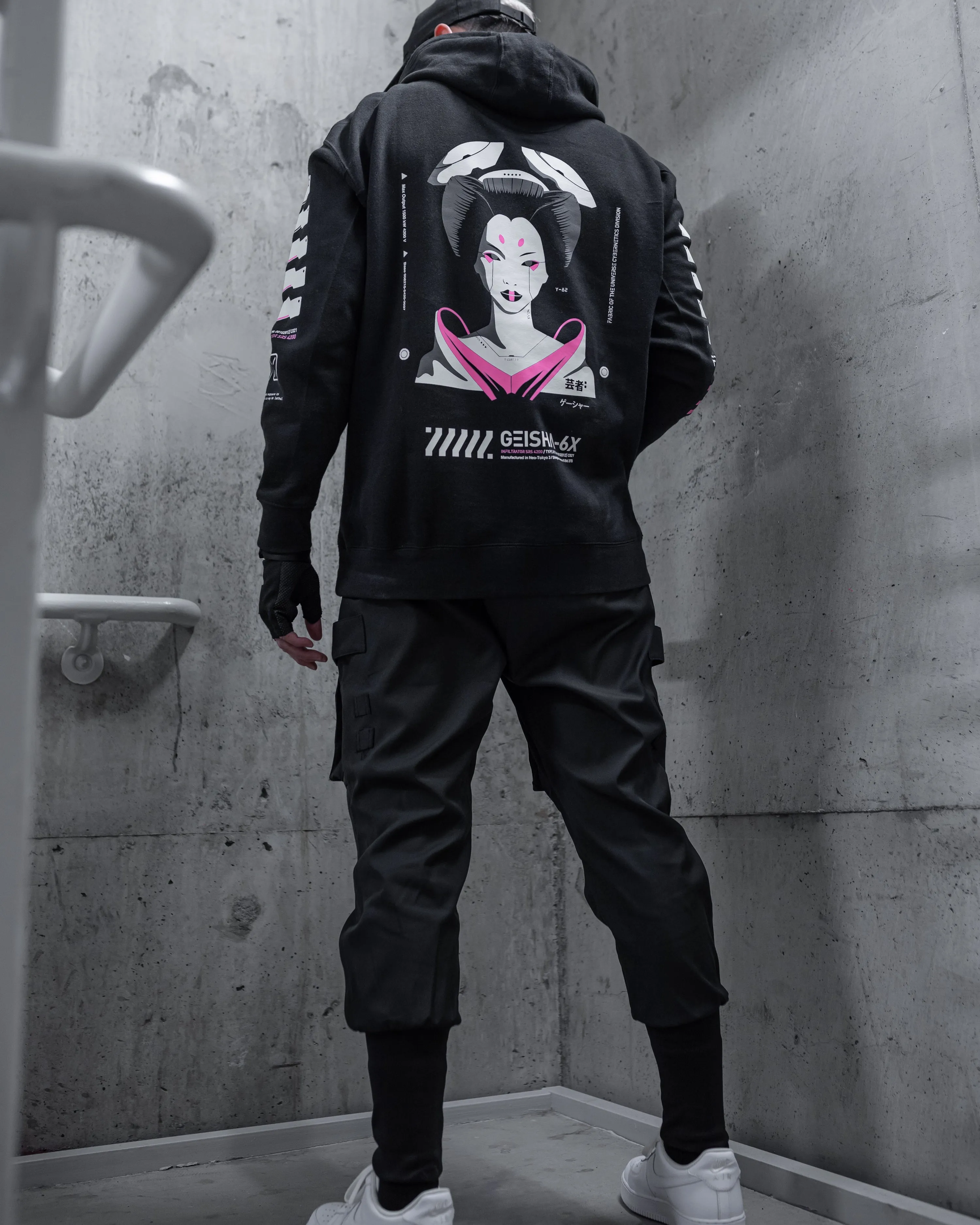 Geisha-6X PN Black Hoodie