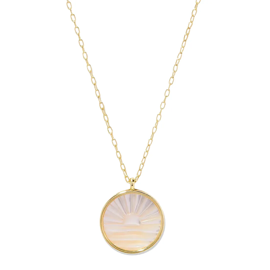 Gorjana Sunset Etched Necklace