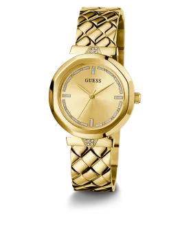 GUESS Ladies Gold Tone Analog Watch