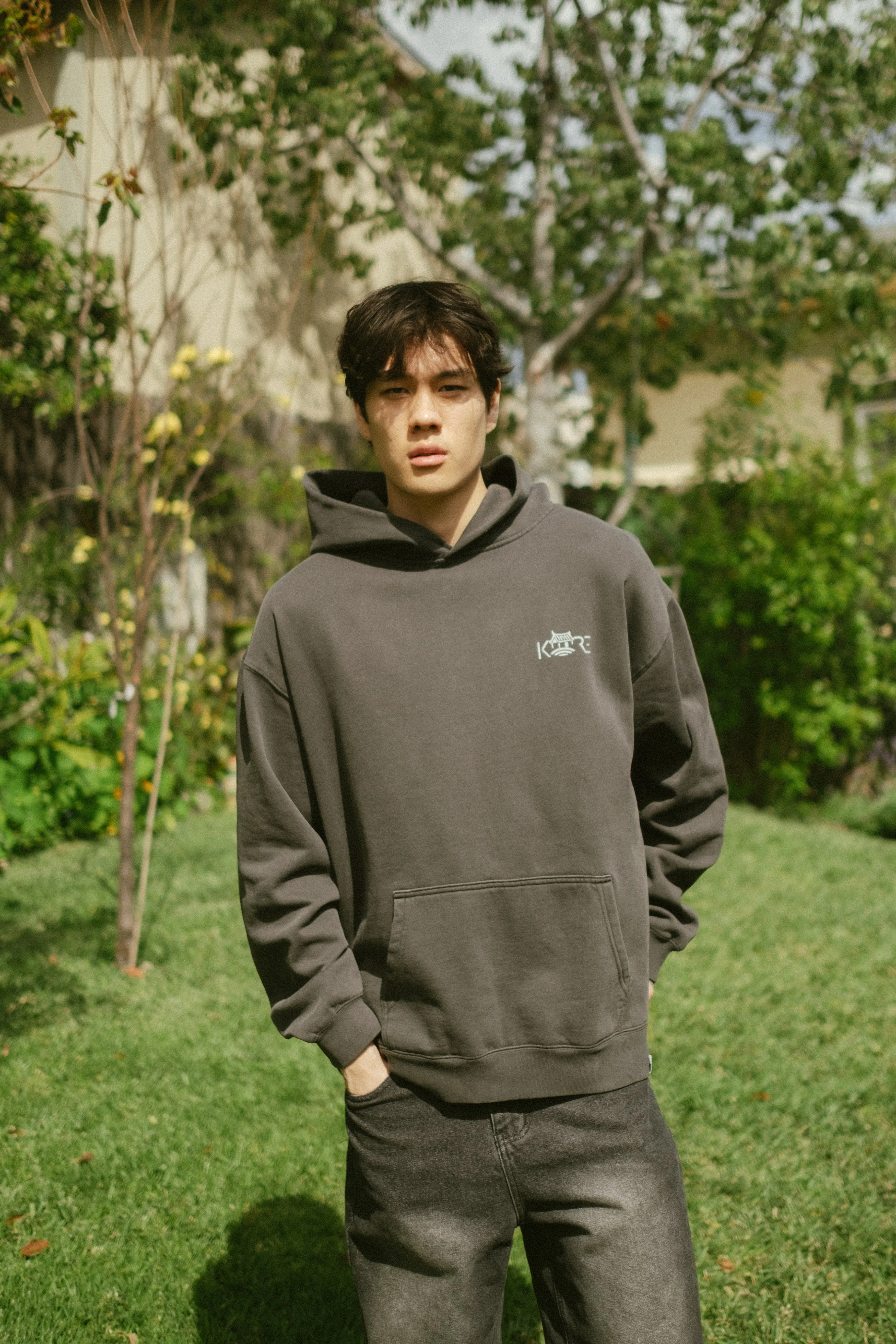 HANOK VILLAGE HOODIE (FADED SHADOW)