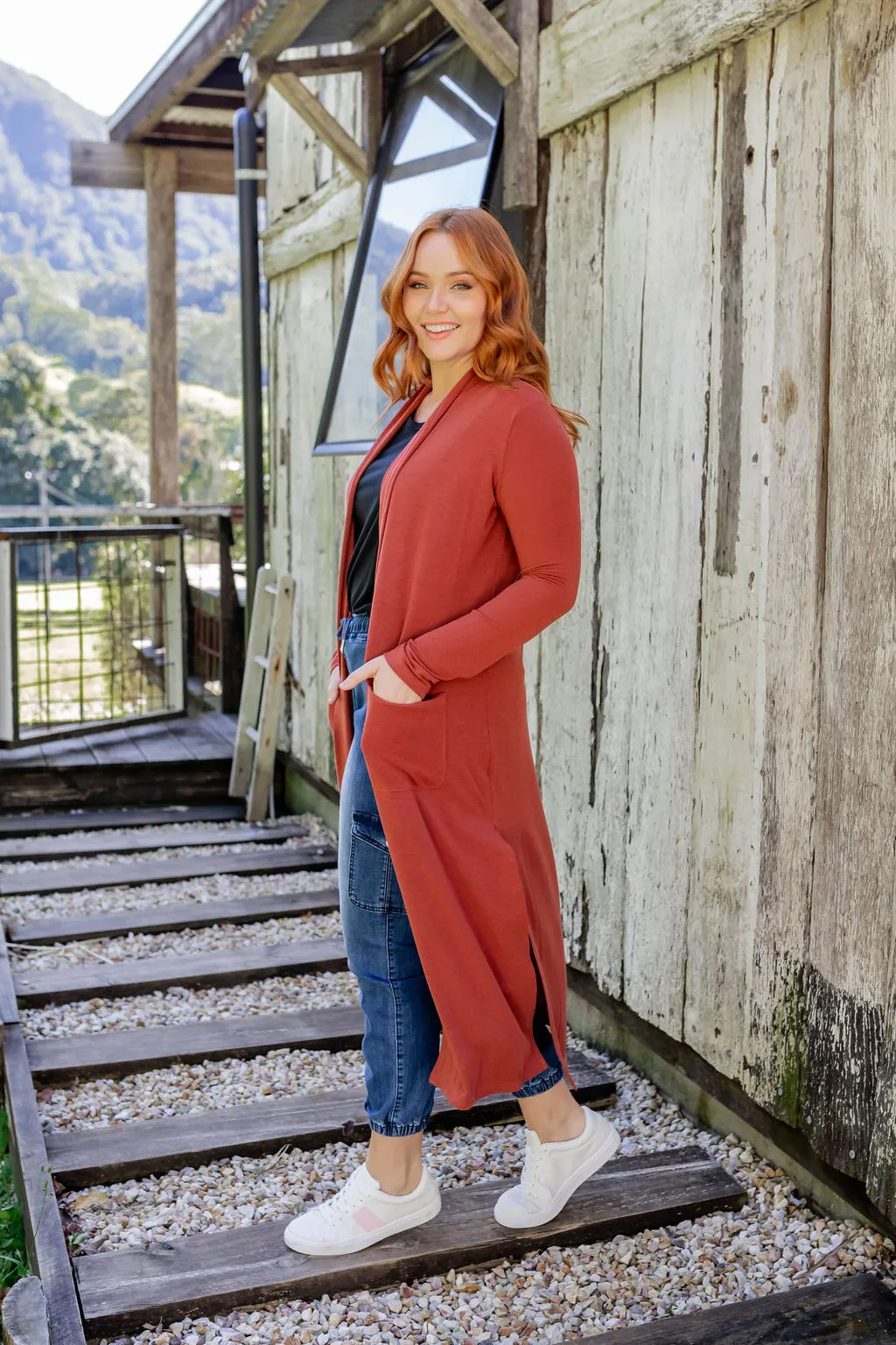 Jane Cardigan in Rust