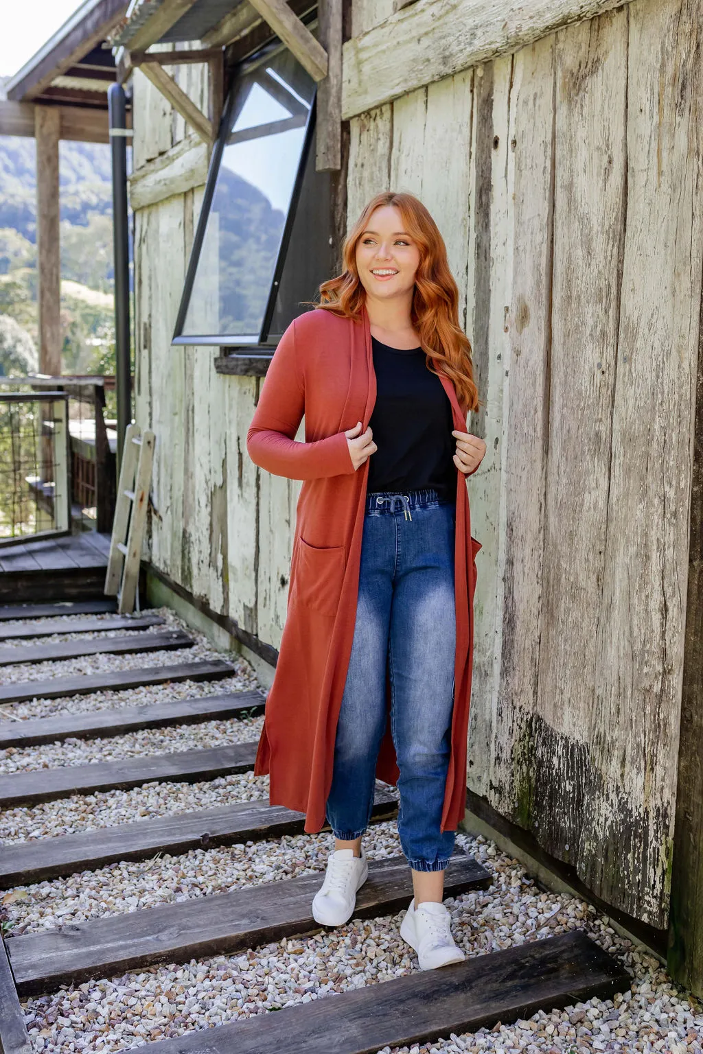 Jane Cardigan in Rust