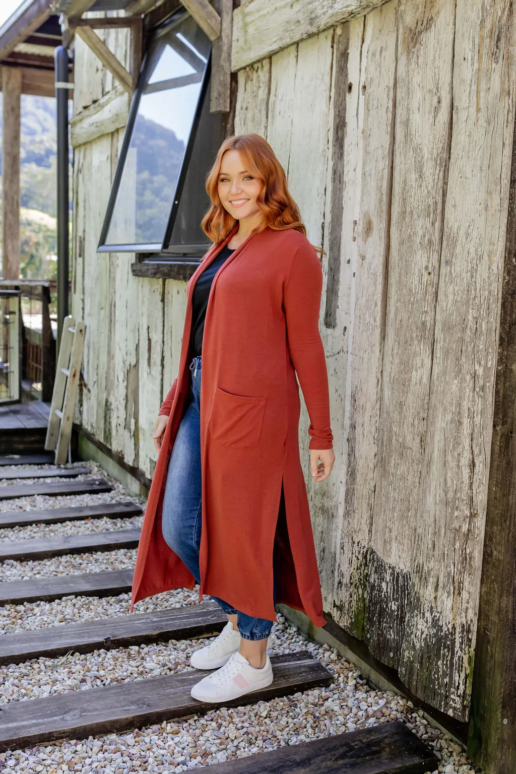 Jane Cardigan in Rust