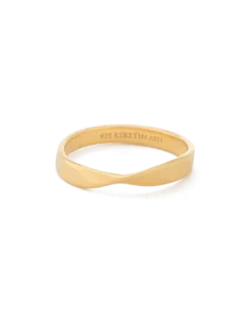 Kirstin Ash Fold Band Ring, Gold