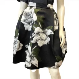 Lanvin Fall '13 Vintage Designer Moody Floral Statement Skirt Made in France Size 29"