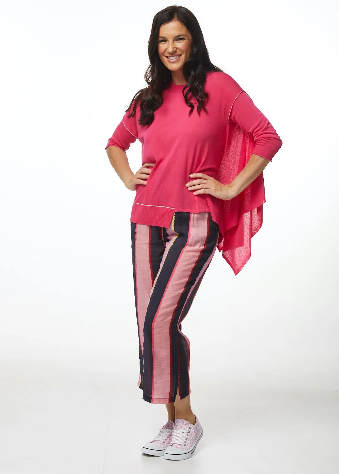 LD & Co - Asymmetric Top - Fuchsia - LC5562