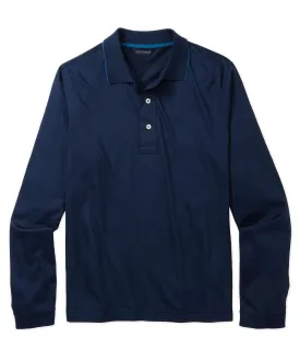 Luxe Long-Sleeve Mercerized Cotton Polo