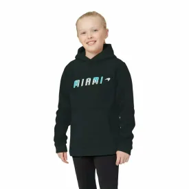 McLaren F1 Kids Miami Miami Palm Graphic Hoodie-Black/Aqua Sky