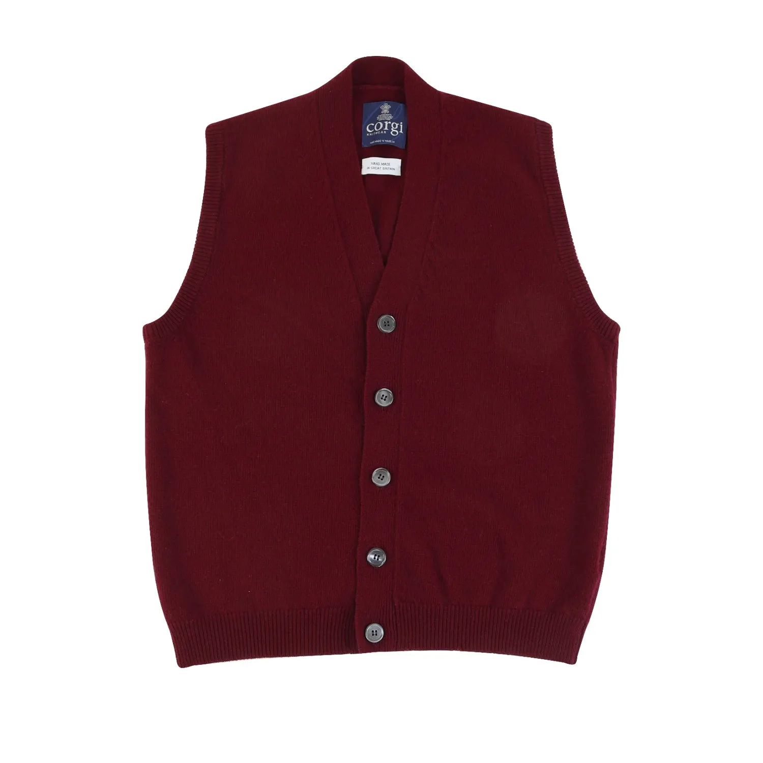 Men's V Neck Sleeveless Cardigan